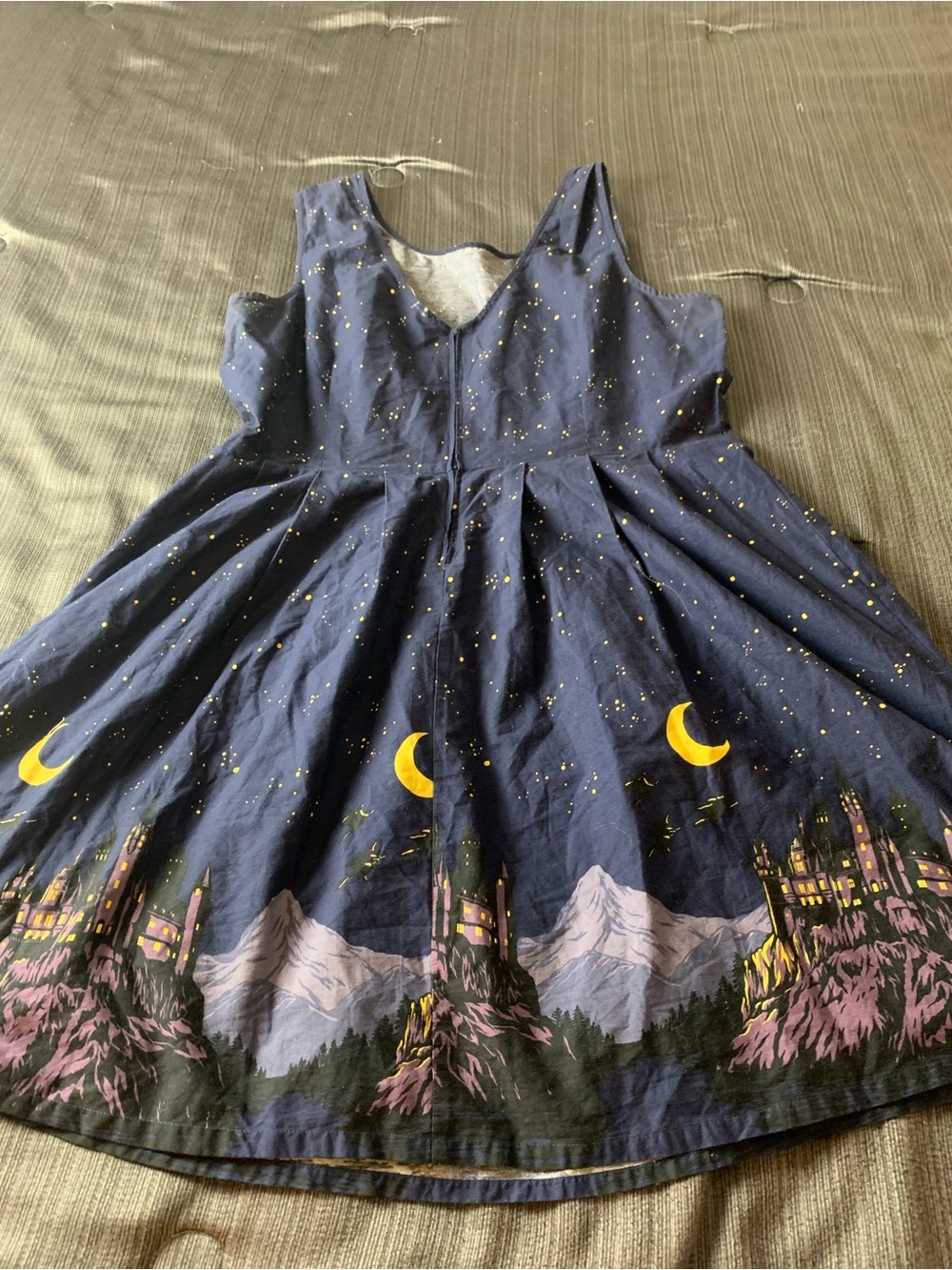 ModCloth Black Friday Harry Potter I Solemley Swear Midnight Dress Navy Blue - Picture 8 of 15